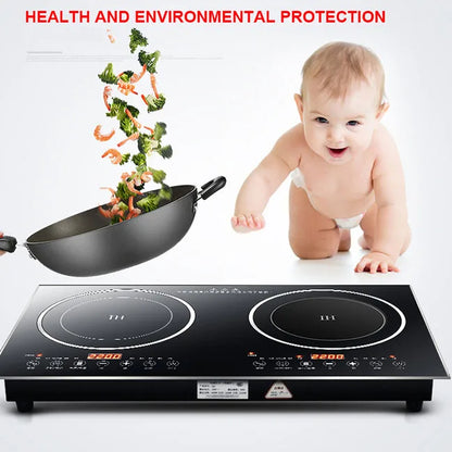 Induction Infrared Stove 4400W Professional Smart Kitchen Electronic Cooker Stove