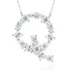 Pass Diamond Tester Letter C Multi Cut VVS Moissanite Necklace 925 Silver Platinum Plated Elegant Fine Jewelry Necklace