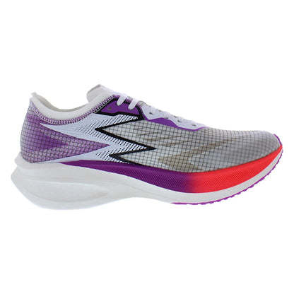 361 Flame Mens Shoes White/Purple Mesh Upper EVA Midsole Rubber Outsole 100% Authentic