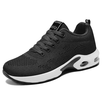Ladies Casual Running Sneakers New Spring Autumn Fashion Shoes Stock Breathable Lace-Up Sports Shoes for Women