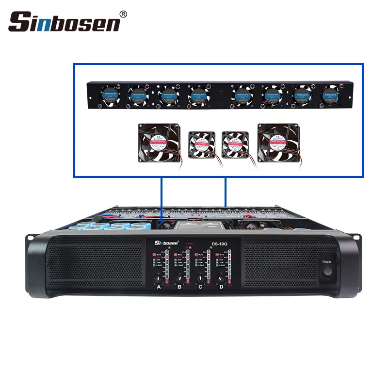 Sinbosen Stereo Integrated Power Amp Circuit Switch Class Td 4 Channel 1000 Watts Brand Professional Power Amplifier