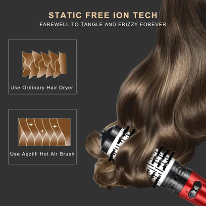 Professional 2 in 1 Electric Hot Air Hair Brush Blow Dryer Brush Custom Hair Dryer Brush Set