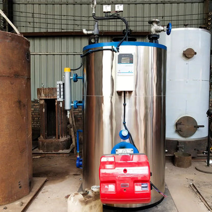 Lhs Small Vertical  500 700 1000 1500 Kg Natural Gas Lpg Oil Diesel Fired Steam Boiler