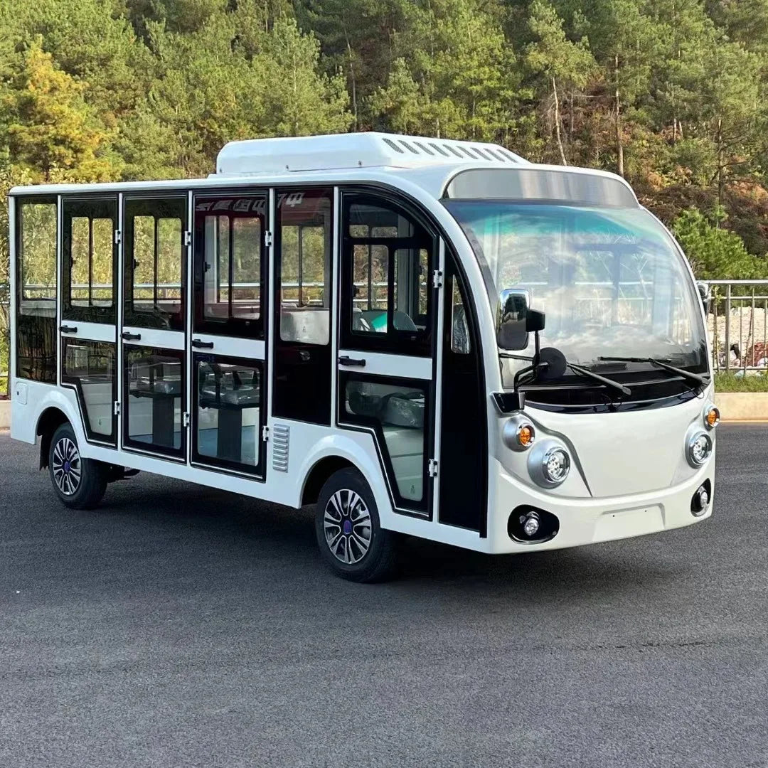 New Energy Enclosed Touris Bus Electric Vintage Car Sightseeing Bus Car