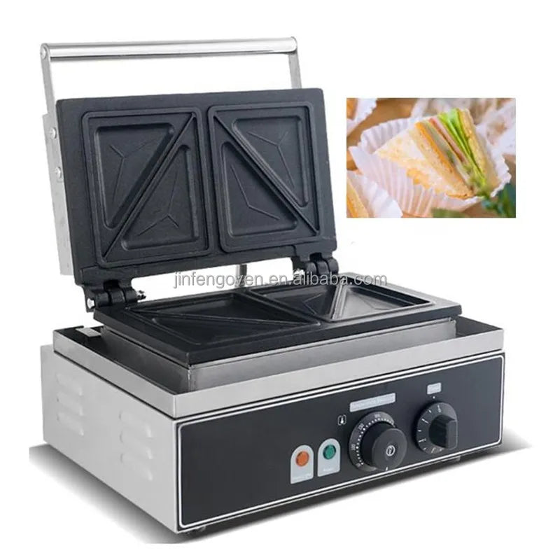 Commercial Burger Baking Machine Bread  Hamburger Press Hamburger waffle Machine