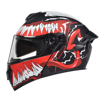 New Unisex Motorcycle Flip up Helmet ABS Safety Modular All Seasons 1 Year Warranty AD Dual Visor Unisex Cascos Para Moto Helmet