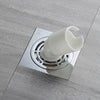 HIDEEP Modern Chrome Plated Brass 4 Inch Anti-Odor Floor Drain for Bathroom Kitchen & Hotel