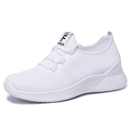 Women's Fashion Casual Sport Walking Sneakers Wholesale New Styles Disposable Breathable Flexible Tennis Shoes for Ladies