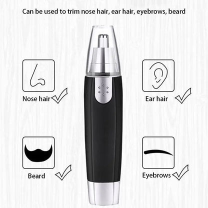 Electric Nose Hair Trimmer Implement Shaver Facial Nose Hair Scissors Neck Eyebrow  Shaver Men Women Clean Trimer Razor Remover