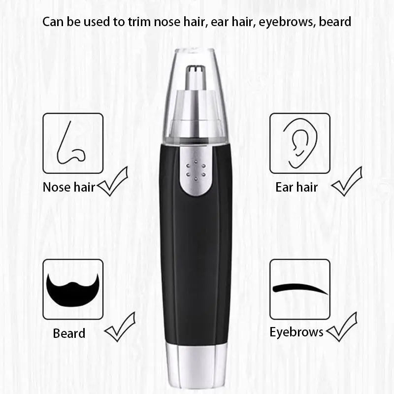 Electric Nose Hair Trimmer Implement Shaver Facial Nose Hair Scissors Neck Eyebrow  Shaver Men Women Clean Trimer Razor Remover