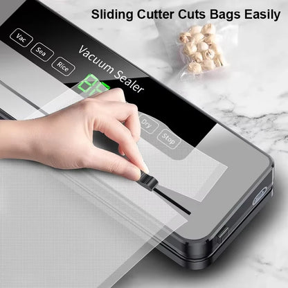 Compact Design Automatic Vacuum Sealer Machine Electric Food Savers Dry Moist Modes Hot Automatic Food Packing Machine