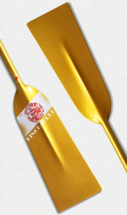 Kingpaddle 1-Piece Structure Gold Color Carbon Dragon Boat Paddle