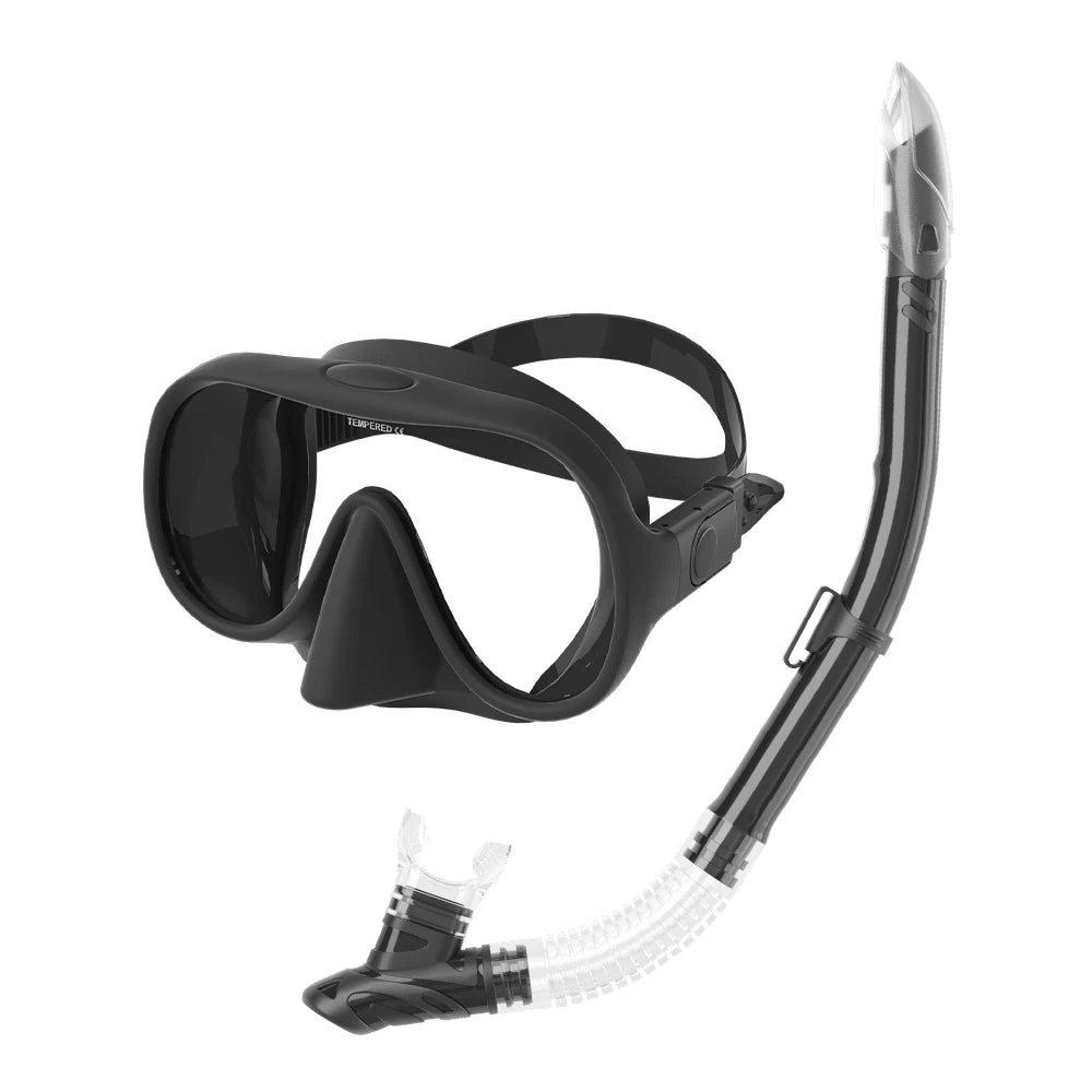 3 Days Shipment Factory New Design Water Sports Anti-fog Eye Protection Diving Mask Set CE Certified Tempered Glass Lenses DIVE