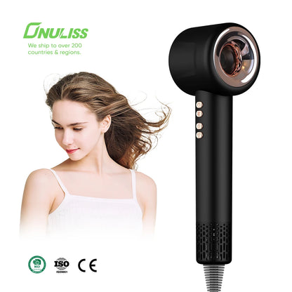 Professional 2000W High-Speed Brushless Motor Negative Ionic Blow Dryer 110000Rpm Powerful Ion Hair Dryer for Car & Salon Use