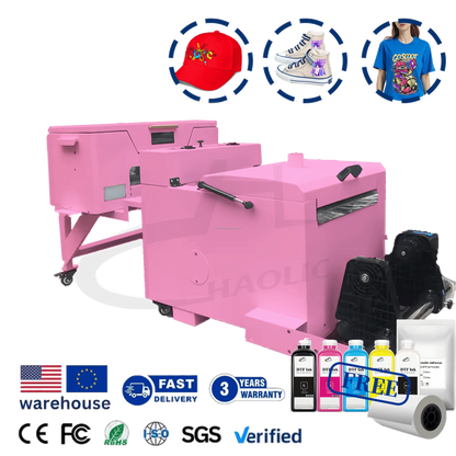 New Arrival A3 Black DTF Powder Shaker Machine with Roller Wrapper & Heater for T-Shirt Textile Printing