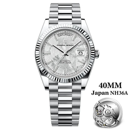 PAGANI DESIGN Luxury NH36 Retro Watches 10Bar Waterproof 1783 Double Calendar 40MM Men Mechanical Watches Relogio Masculino