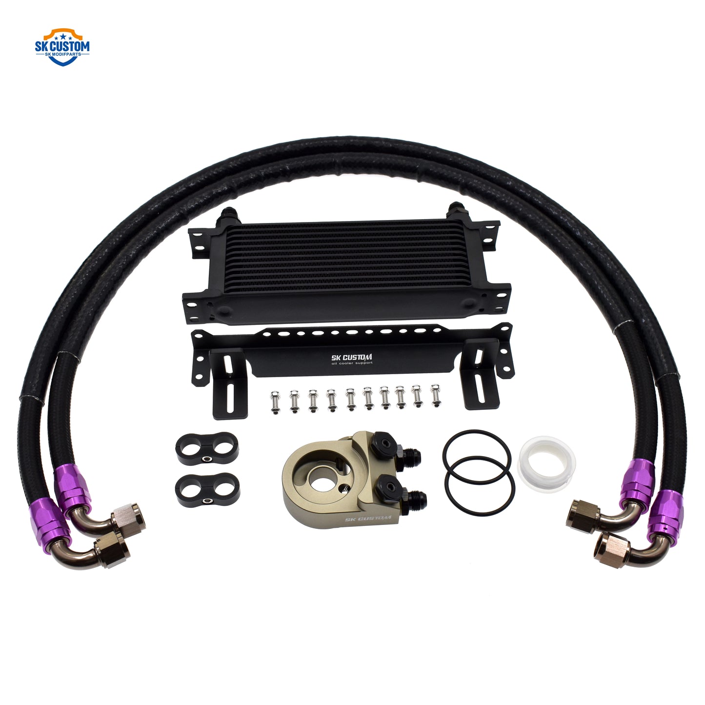 Engine Oil Cooler Kit For Honda Fit GK5 GE6 GE8 GD3 GR9 GS1 80 Oil Cooling Cooler