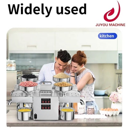 Automatic Expeller Small Oil Extractor Home Use Sesame Peanut Sunflower Oil Press Machine