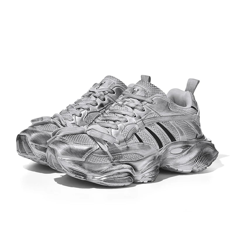 Latest Design Sports Shoes Women Retro Old School Chunky Shoes Men New Style 2024 Tennis Sneakers for Men Women