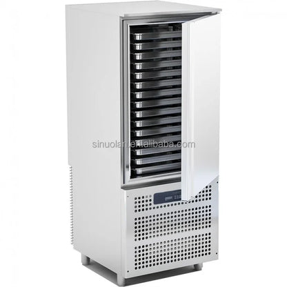 High Efficient 10/15 Trays Small Air Cooling Plate Freezer & Blast Chiller with Stainless Steel 304 and Fast Freezing