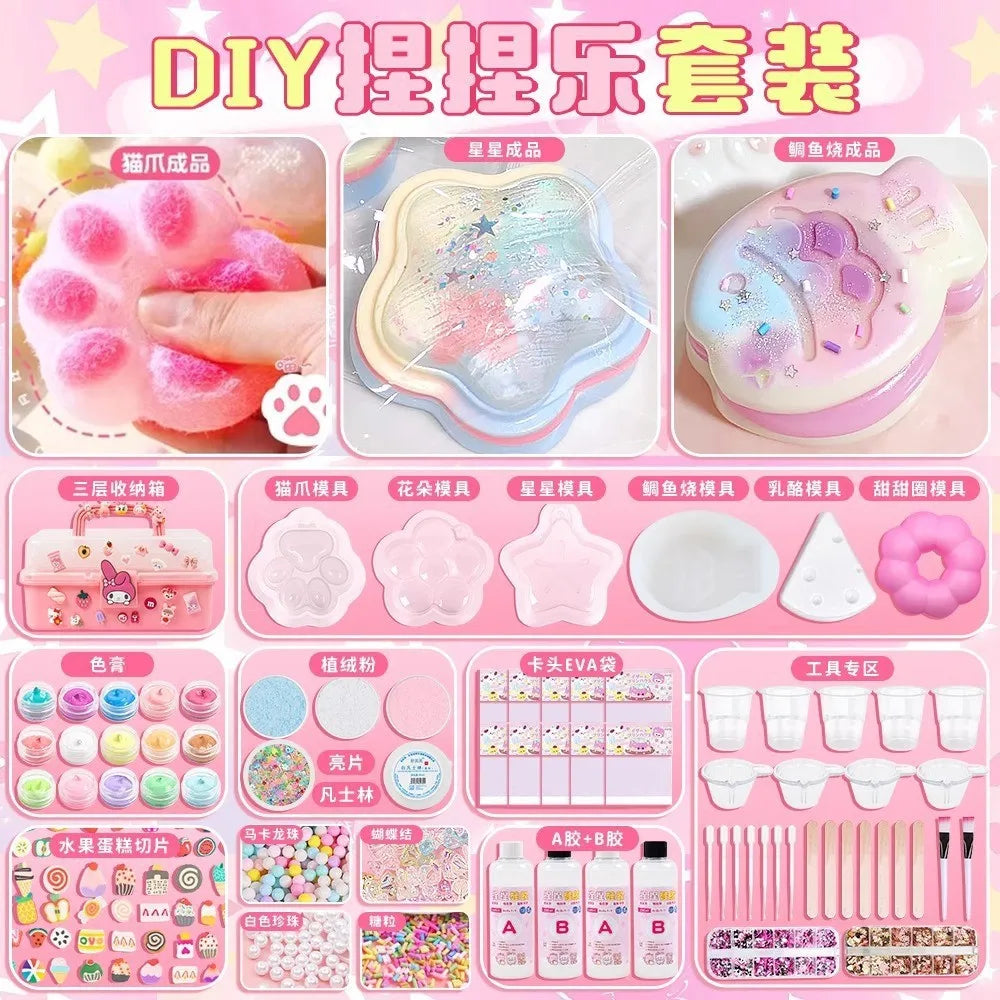 Homemade Pinch Joy Food Grade Silicone Squeeze Toys AB Adhesive Handmade Silicone Squeezing Toys for Children Male & Female