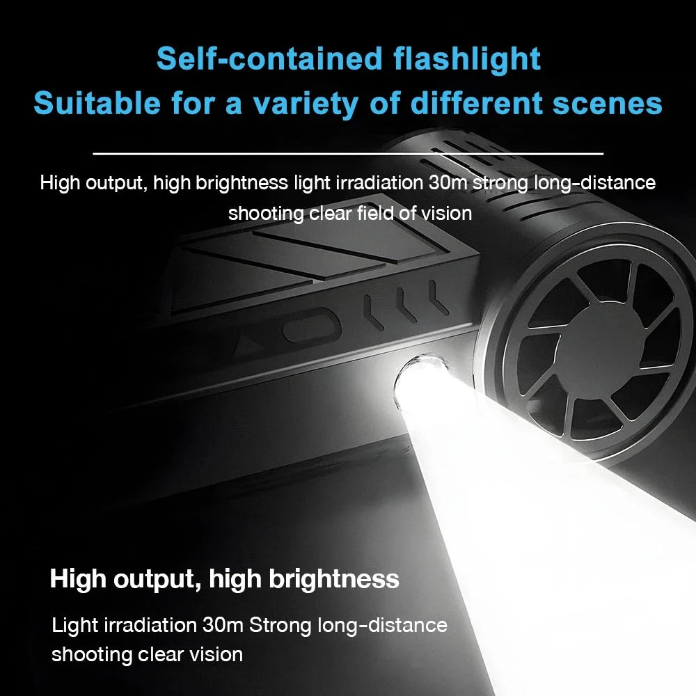 High-Speed 130000 RPM Fan 52m/s Air Blower Brushless Motor 4000mAh Battery Overheat Protection Electric Consumer Electronics