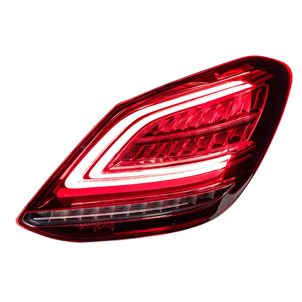 2PCS AKD Tail Lamp for Benz W205 2015-2021 C180 C200 C260 C300 Tail Light Rear Fog Brake Turn Signal Automotive Accessories