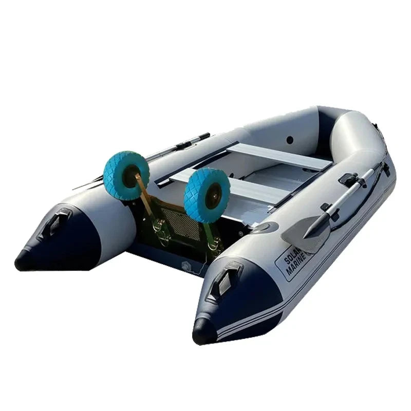 Dinghy Wheels Folding Flip-up Inflatable Boat Kayak Canoe Launching Wheels Stainless Steel Trailer Dolly Towing Cart