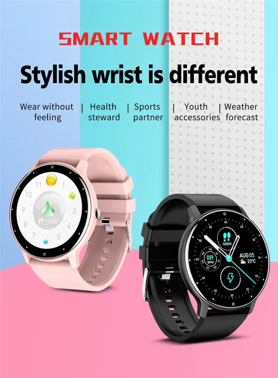LIGE 2024 Smart Watch Men 1.28" Full Touch Bracelet Fitness Tracker Sports Watches Bluetooth Call Smart Clock Women Smartwatch