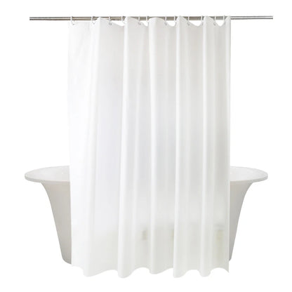 Factory Price 280x200CM White Shower Curtains Liner Waterproof Thicken Bath Curtain Solid Polyester Home Bathroom Accessories