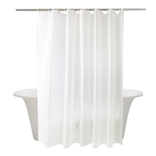 Factory Price 280x200CM White Shower Curtains Liner Waterproof Thicken Bath Curtain Solid Polyester Home Bathroom Accessories