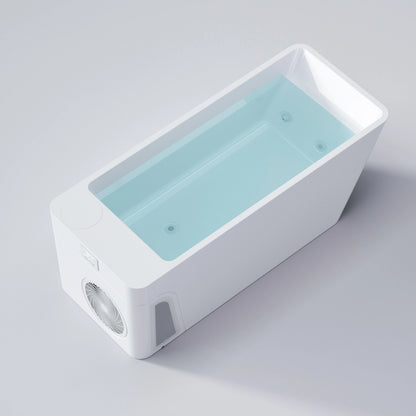 Customized All-in-One Acrylic Athlete Recovery Rectangular Ice Bathtub Wifi APP Control Cold Plunge Chiller Bathtubs Whirlpools