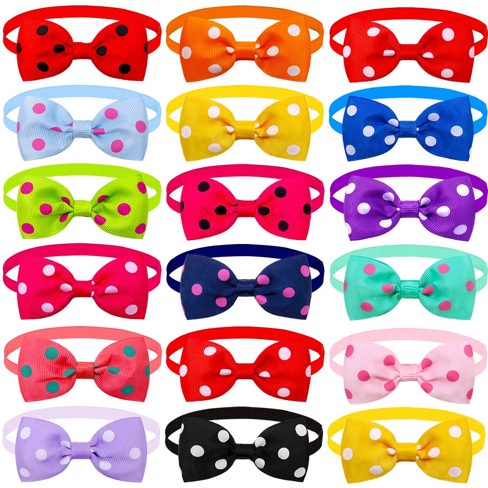 20pcs Dog Acccessories Dog Bow Tie  Bulk Dog Collar Bow Dog Bowtie Small Dog Cat Pet Supplies Dog Fashion Accessoreis Bow