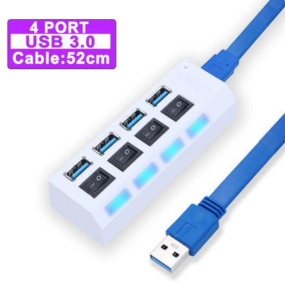 Hub USB 3.0, répartiteur USB 2.0, adaptateur secteur, multi-ports USB 4/7 avec commutateur, accessoires pour PC