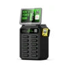 12 Slots Share Power Bank Station Battery Rental Pos Pay Customizable Screen Advertising Content Mobile Phone Charging Station