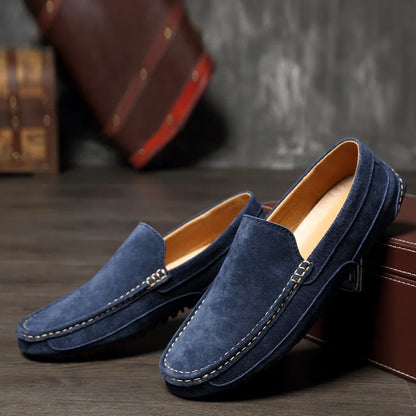 Suede Leather Man Loafers Luxury 2021 Casual Shoes For Men Boat Shoes Handmade Men Slipon Driving Shoes Male Moccasins Zapatos99