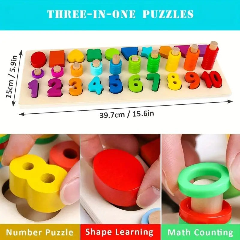 Children's Digital Building Blocks Toy, Montessori Early Education Intelligent Assembly Puzzle, Child Teaching Aid