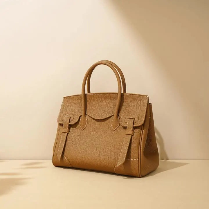 Autumn Winter Togo Top Cowhide Platinum Bag Stylish Luxury Crossbody Commuting Handbag Tote Versatile Leather Lining for Gifts