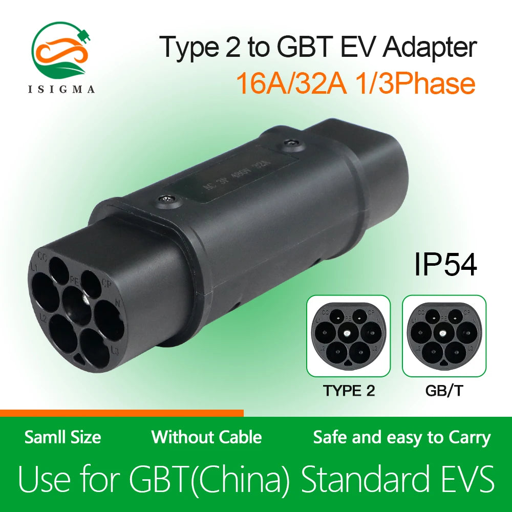 Ev Charger Charging Adapter SAE J1772 IEC 62196 CCS CCS1 CCS2 Type 1 GBT Type 2 Ccs to Gbt Adapter