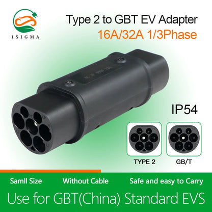 Ev Charger Charging Adapter SAE J1772 IEC 62196 CCS CCS1 CCS2 Type 1 GBT Type 2 Ccs to Gbt Adapter