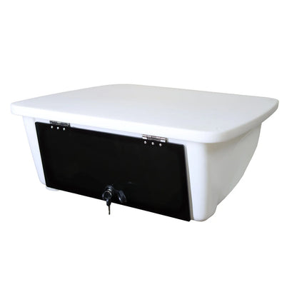 Universal T-Top Electronics Box Black SB200 Clamp on Overhead  Center Console Boat Marine Storage  by Raider Stryker