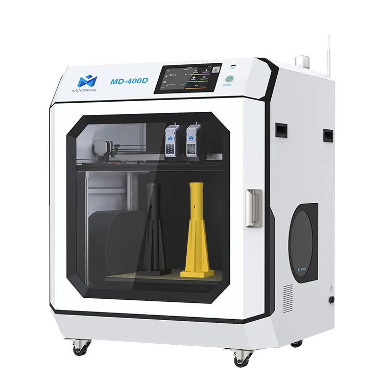 Special Offer on MD-400D High-Speed IDEX 400*400mm PLA FDM 3D Printer with Dual Extruder Automatic Nozzle and 1-Year Warranty