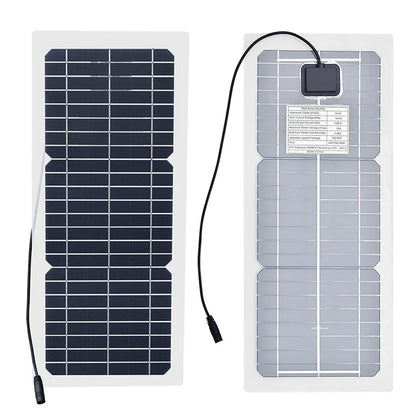 18V 10W Solar Panel Charger Complete Outdoor Camping Mountaineering Travel Solar kit Portable Power Supply For Phone Charging