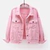 TTT-9539-T-Chaqueta Mujer Veste Femme New colorful plus-size Women Plus Size Jean Jacket Ladies Denim Coats Women Jackets