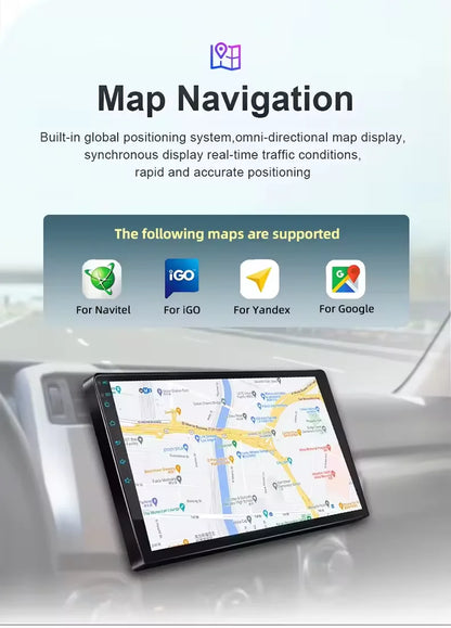 7870 Universal 2K Touch Screen Android 13 Car Split-screen GPS/AM/FM/Bluetooth Navigation Radio Multimedia Video Car DVD Player