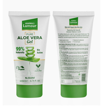 Natural Aloe Vera Gel with best price anufactured in India for all types skin