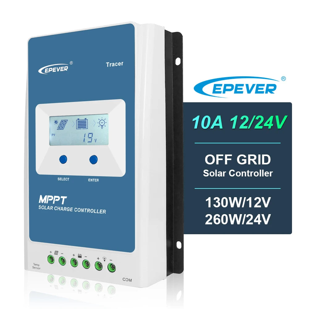 Tracer1210AN 12 Volt 10 Amp MPPT Solar Charger Controller With LCD Display Cheap Price