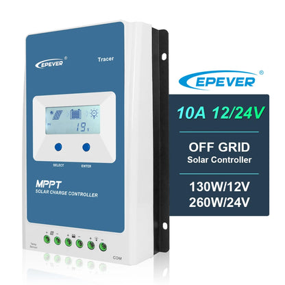 Tracer1210AN 12 Volt 10 Amp MPPT Solar Charger Controller With LCD Display Cheap Price