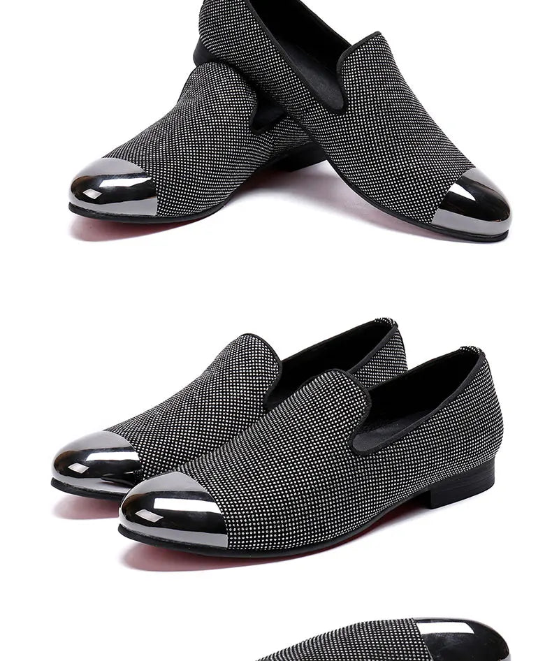 Autumn Metal Soup diamond COW LEATHER Luxurious Commercial affairs Customized Personality Party Socialize Shoes