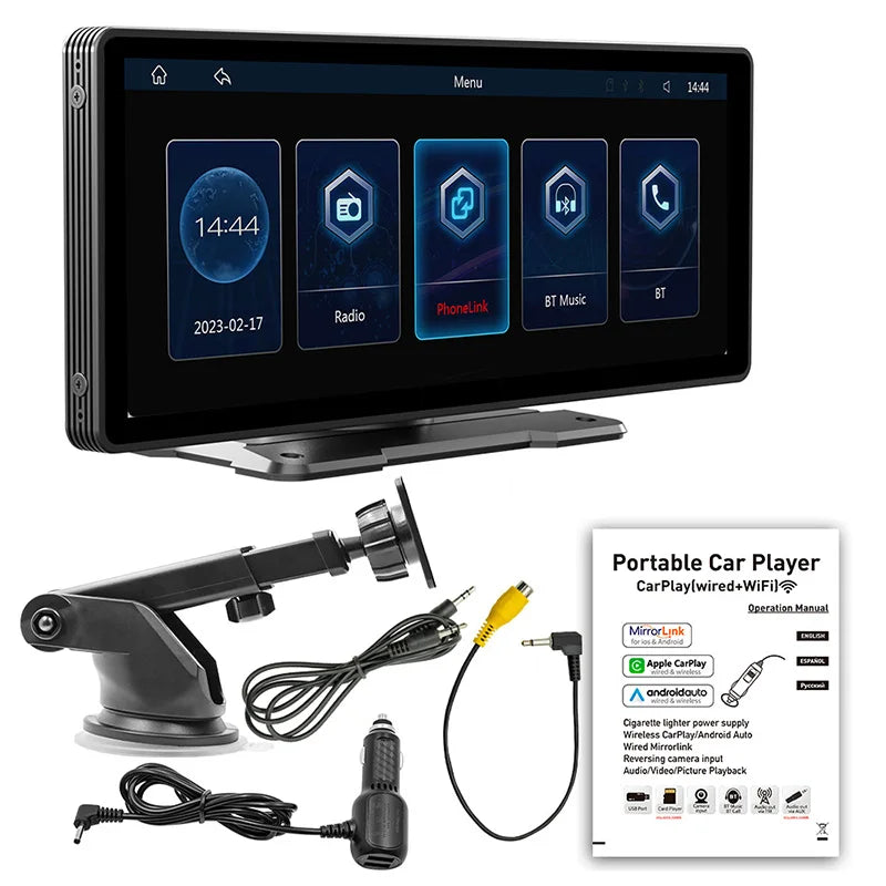 Touch Screen 10.26inch HD BT Call Carplay Android FM Rear Camera Car DVD MP5 Player